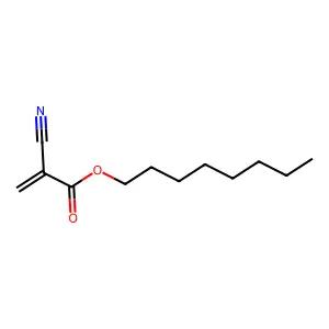 Octyl 2-cyanoacrylate structure