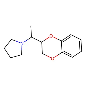 1,4-Benzodioxan, 2-(1-(1-pyrrolidinyl)ethyl)- structure
