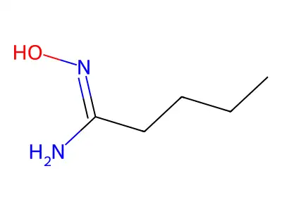 N'-hydroxypentanimidamide structure