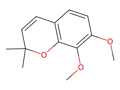 2H-1-Benzopyran, 7,8-dimethoxy-2,2-dimethyl- structure