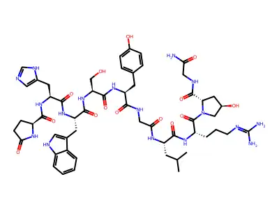 LHRH, hydroxyprolyl(9)- structure