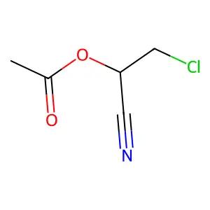 2-Chloro-1-cyanoethyl acetate structure