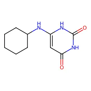 6-(Cyclohexylamino)pyrimidine-2,4(1H,3H)-dione structure