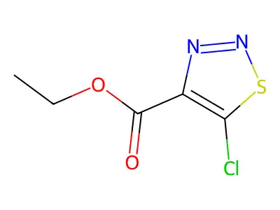 Ethyl 5-chloro-1,2,3-thiadiazole-4-carboxylate structure