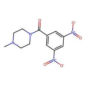 (3,5-Dinitrophenyl)-(4-methylpiperazin-1-yl)methanone structure