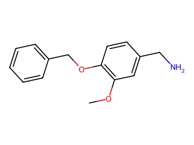 1-[4-(Benzyloxy)-3-methoxyphenyl]methanamine structure