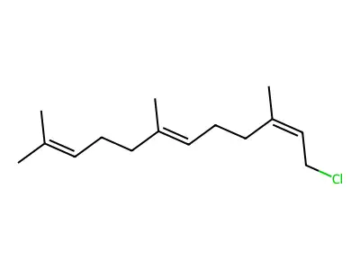 1-Chloro-3,7,11-trimethyldodeca-2,6,10-triene structure