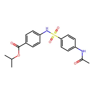 Propan-2-yl 4-[(4-acetamidophenyl)sulfonylamino]benzoate structure