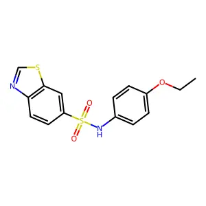 N-(4-ethoxyphenyl)-1,3-benzothiazole-6-sulfonamide structure