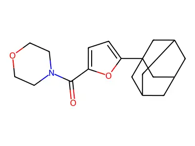 4-[5-(1-Adamantyl)-2-furoyl]morpholine structure