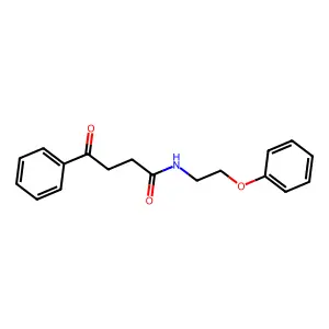 4-oxo-N-(2-phenoxyethyl)-4-phenylbutanamide structure