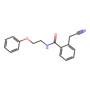 2-(cyanomethyl)-N-(2-phenoxyethyl)benzamide structure