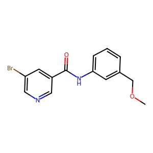 5-bromo-N-[3-(methoxymethyl)phenyl]pyridine-3-carboxamide structure