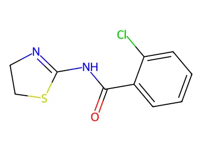 2-chloro-N-(4,5-dihydro-1,3-thiazol-2-yl)benzamide structure