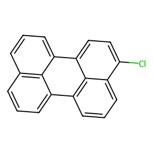 Perylene, 3-chloro- structure