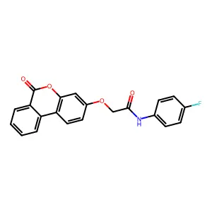 N-(4-fluorophenyl)-2-({6-oxo-6H-benzo[c]chromen-3-yl}oxy)acetamide structure