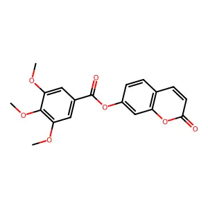 2-oxo-2H-chromen-7-yl 3,4,5-trimethoxybenzoate structure