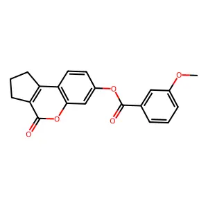 4-Oxo-1,2,3,4-tetrahydrocyclopenta[c]chromen-7-yl 3-methoxybenzoate structure