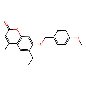 6-ethyl-7-[(4-methoxybenzyl)oxy]-4-methyl-2H-chromen-2-one structure