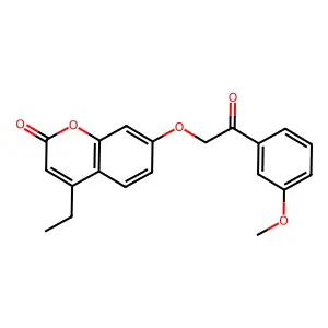 4-ethyl-7-[2-(3-methoxyphenyl)-2-oxoethoxy]-2H-chromen-2-one structure