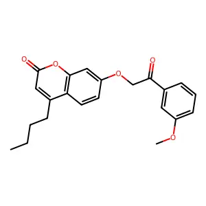 4-butyl-7-[2-(3-methoxyphenyl)-2-oxoethoxy]-2H-chromen-2-one structure