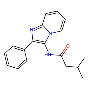 3-methyl-N-{2-phenylimidazo[1,2-a]pyridin-3-yl}butanamide structure
