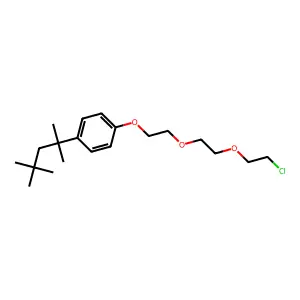 Benzene, 1-[2-[2-(2-chloroethoxy)ethoxy]ethoxy]-4-(1,1,3,3-tetramethylbutyl)- structure