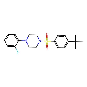 1-(4-Tert-butylbenzenesulfonyl)-4-(2-fluorophenyl)piperazine structure