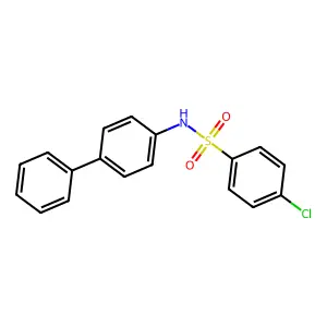4-chloro-N-(4-phenylphenyl)benzenesulfonamide structure