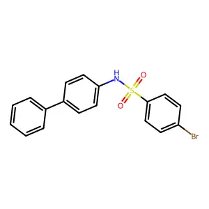 4-bromo-N-(4-phenylphenyl)benzenesulfonamide structure
