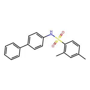 2,4-dimethyl-N-(4-phenylphenyl)benzenesulfonamide structure
