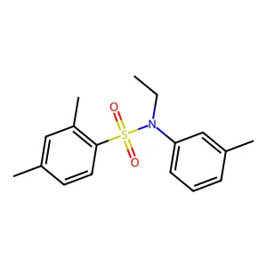 N-ethyl-2,4-dimethyl-N-(3-methylphenyl)benzenesulfonamide structure