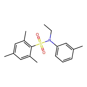 N-ethyl-2,4,6-trimethyl-N-(3-methylphenyl)benzenesulfonamide structure