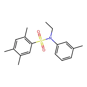 N-ethyl-2,4,5-trimethyl-N-(3-methylphenyl)benzenesulfonamide structure