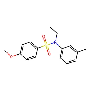 N-ethyl-4-methoxy-N-(3-methylphenyl)benzenesulfonamide structure