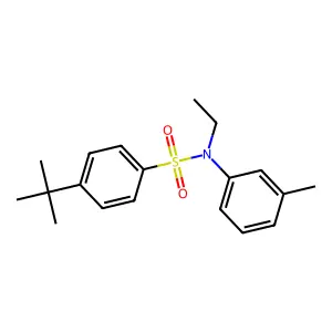 4-tert-butyl-N-ethyl-N-(3-methylphenyl)benzenesulfonamide structure