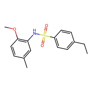 4-ethyl-N-(2-methoxy-5-methylphenyl)benzenesulfonamide structure