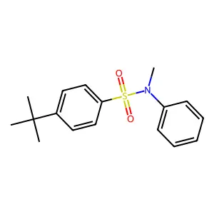 4-tert-butyl-N-methyl-N-phenylbenzenesulfonamide structure