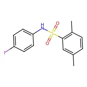 N-(4-iodophenyl)-2,5-dimethylbenzenesulfonamide structure