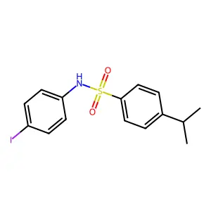 N-(4-iodophenyl)-4-propan-2-ylbenzenesulfonamide structure