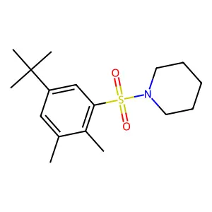 1-(5-Tert-butyl-2,3-dimethylphenyl)sulfonylpiperidine structure