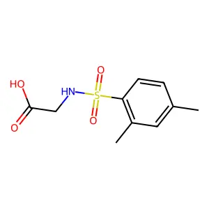 N-[(2,4-dimethylphenyl)sulfonyl]glycine structure