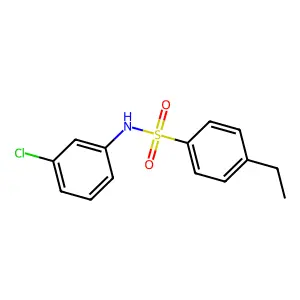 N-(3-chlorophenyl)-4-ethylbenzenesulfonamide structure