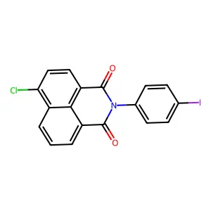 6-Chloro-2-(4-iodophenyl)benzo[de]isoquinoline-1,3-dione structure