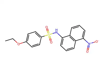 4-ethoxy-N-(5-nitronaphthalen-1-yl)benzenesulfonamide structure