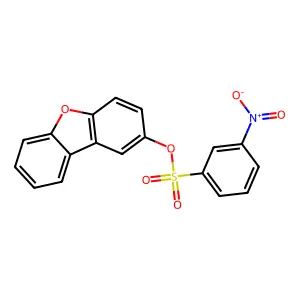 Dibenzofuran-2-yl 3-nitrobenzenesulfonate structure