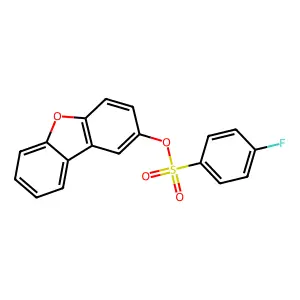 Dibenzofuran-2-yl 4-fluorobenzenesulfonate structure
