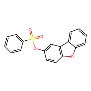 Dibenzofuran-2-yl benzenesulfonate structure