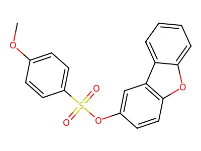 Dibenzofuran-2-yl 4-methoxybenzenesulfonate structure