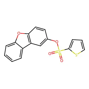 Dibenzofuran-2-yl thiophene-2-sulfonate structure
